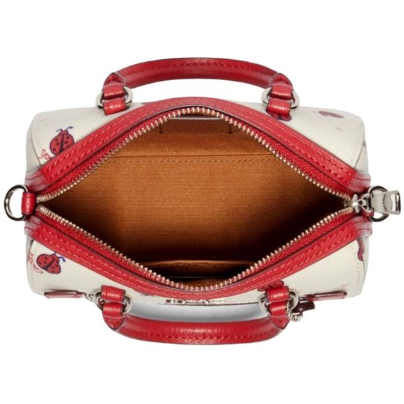 COACH 2 PIECE SET Ladybug Micro Rowan & Bag Charm - Picture 2 of 16